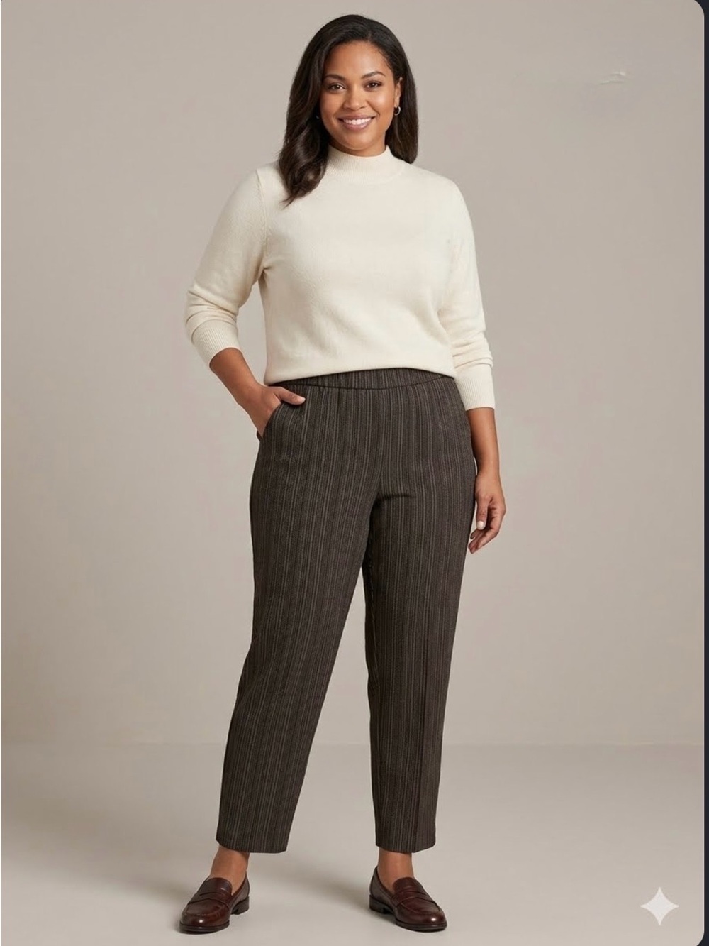 Alfred Dunner women's pinstripe comfort slacks size 20W
